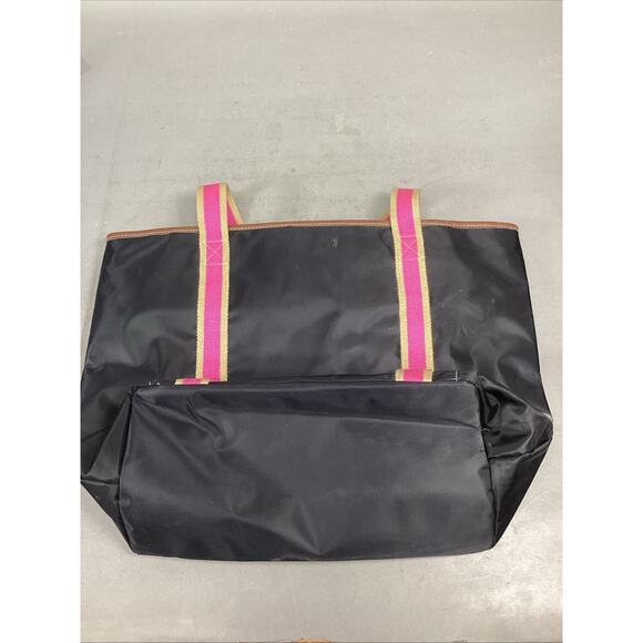 Vintage XOXO Pink Black Tote Bag - 18.5x14” - Picture 7 of 14